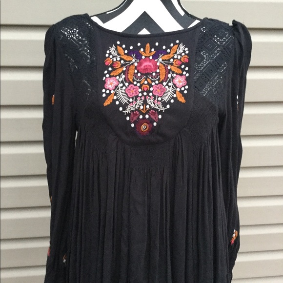 NWT Free People Moya Mohave Embroidered Mini Dress - Picture 5 of 7